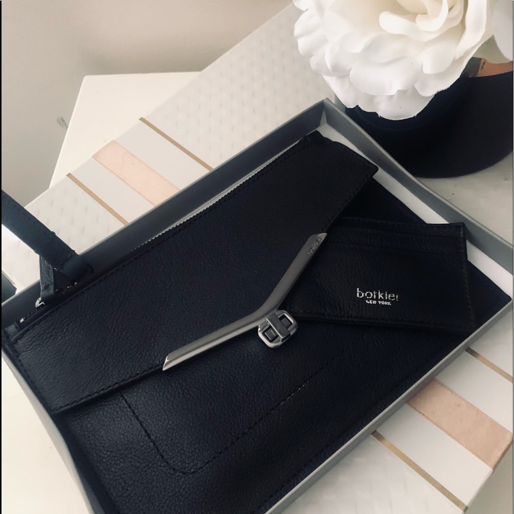 🎀Botkier Valentina Leather Wristlet & card Holder